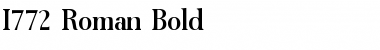 Download I772-Roman Bold Font