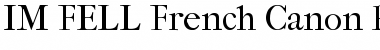 Download IM FELL French Canon Font