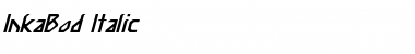 Download InkaBod Italic Font Download InkaBod Italic Font