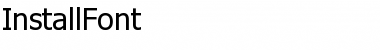 Download InstallFont Font