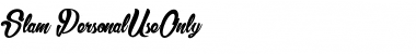 Download Slam_PersonalUseOnly Regular Font