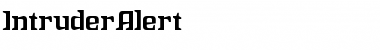 Download Intruder Alert Font Download Intruder Alert Font