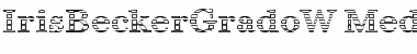 Download IrisBeckerGradoW-Medium Font