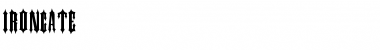 Download IRONGATE Font Download IRONGATE Font