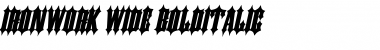 Download Ironwork Wide Font
