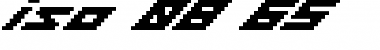 Download iso 08_65 Font Download iso 08_65 Font