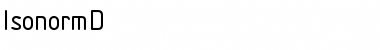 Download IsonormD Font