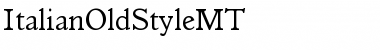 Download ItalianOldStyleMT Font