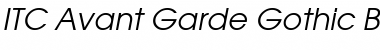 Download ITC Avant Garde Gothic Book Oblique Font