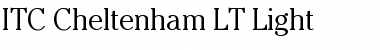Download Cheltenham LT Light Font
