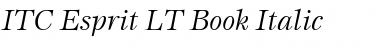 Download Esprit LT Book Italic Font