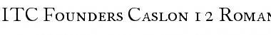 Download FCaslon 12 ITC Font