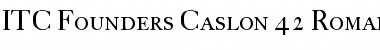 Download FCaslon 42 ITC Font