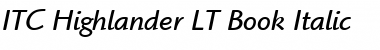 Download ITCHighlander LT Book Font