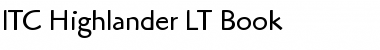 Download ITCHighlander LT Book Font