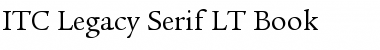 Download ITCLegacySerif LT Book Font