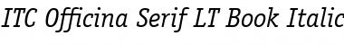 Download ITCOfficinaSerif LT Book Font
