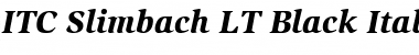 Download Slimbach LT Black Italic Font