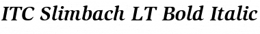 Download Slimbach LT Bold Italic Font
