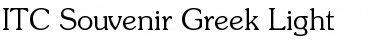 Download SouvenirGreek Light Regular Font