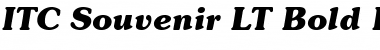 Download Souvenir LT Medium Bold Italic Font