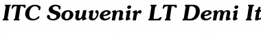 Download Souvenir LT Bold Italic Font