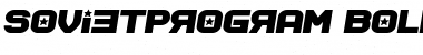 Download Soviet Program Bold Italic Font