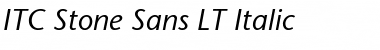 Download StoneSans LT Italic Font