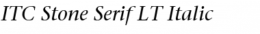 Download StoneSerif LT Italic Font