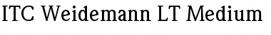 Download Weidemann LT Medium Font