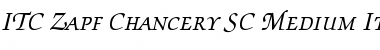Download Zapf Chancery SC Medium Italic Font