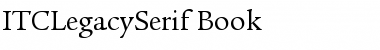 Download ITCLegacySerif-Book Font