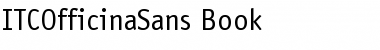 Download ITCOfficinaSans-Book Font