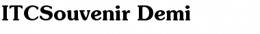 Download ITCSouvenir-Demi Font