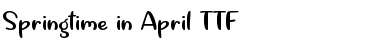 Download Springtime in April Regular Font