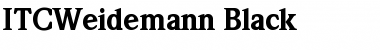 Download ITCWeidemann-Black Font