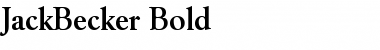 Download JackBecker Bold Font