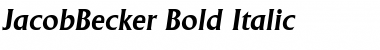 Download JacobBecker Bold Italic Font
