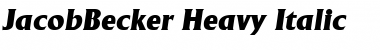 Download JacobBecker-Heavy Italic Font