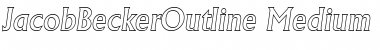 Download JacobBeckerOutline-Medium Italic Font