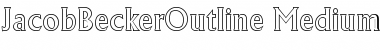 Download JacobBeckerOutline-Medium Regular Font