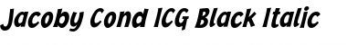 Download Jacoby Cond ICG Black Italic Font