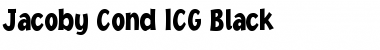 Download Jacoby Cond ICG Black Regular Font