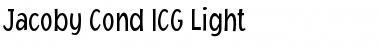Download Jacoby Cond ICG Light Font