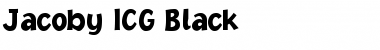 Download Jacoby ICG Black Regular Font