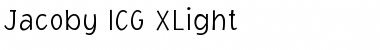 Download Jacoby ICG XLight Regular Font