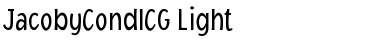 Download JacobyCondICG Light Font