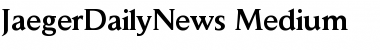 Download JaegerDailyNews-Medium Medium Font