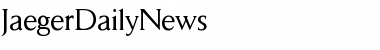 Download JaegerDailyNews Font