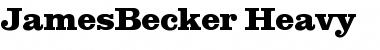 Download JamesBecker-Heavy Font